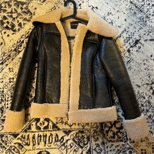 Black jacket with Sherpa lining